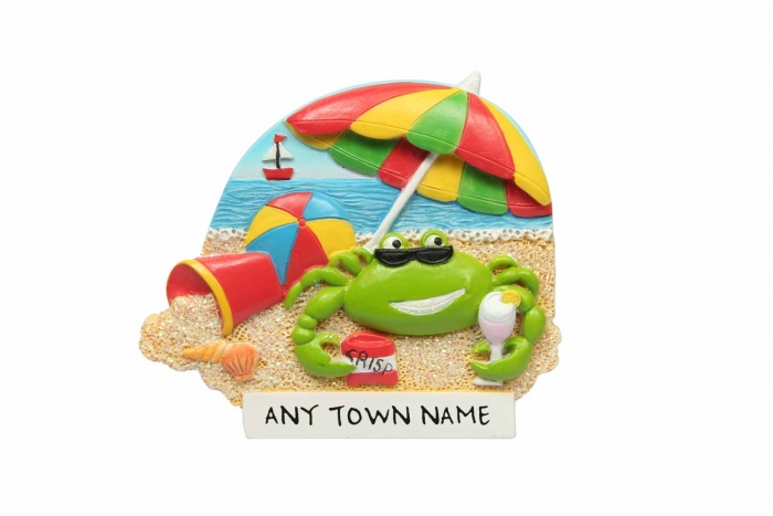 Crab Parasol Magnet - Town Named