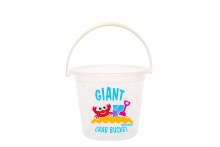 Crab Bucket - Clear, Large 7 Litre