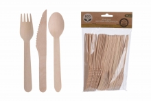 Picnic Cutlery Set - Bamboo (48)