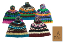 Wool Bobble Hat - Sherpa Fleece Lined