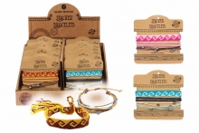 Woven Stacker Bracelets - Wave Design 