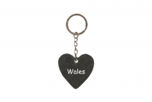 Slate Heart Keyring - Wales