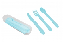 Blue Cutlery Set - In Case