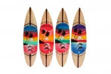 Wooden Surfboard Magnet- Named